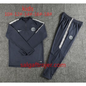 Inter Milan Børn Sweatshirt Dragt Mørk Grå 2018-2019
